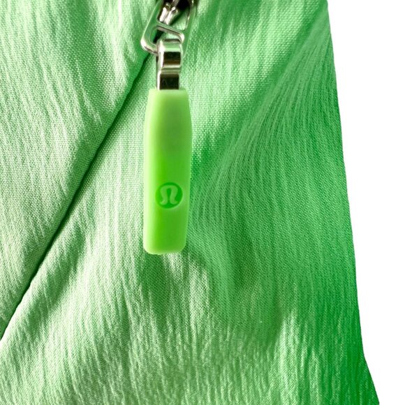 Lululemon Laser Speed Jacket Citra Lime Wind Water Resistant Size 6 - Picture 15 of 16
